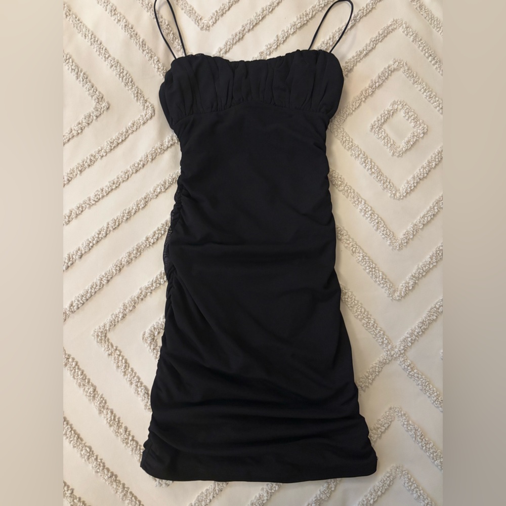 Black mini dress
